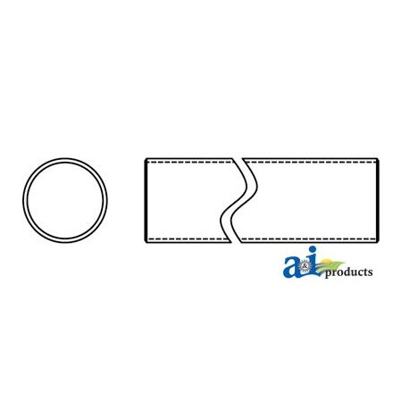 A & I Products 2 3/4" O.D. Round Tube (.109 wall) 0" x0" x0" A-D6244109
